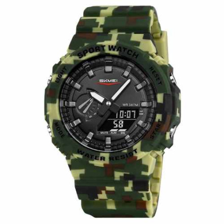 Годинник наручний SKMEI 2351CMGN CAMO GREEN Годинник наручний SKMEI 2351CMGN CAMO GREEN