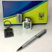 Подарунковий набір WKL-105 Ukraine Silver (запальничка, ручка, брелок) Подарунковий набір WKL-105 Ukraine Silver (запальничка, ручка, брелок)