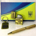 Подарунковий набір WKL-106 Ukraine Gold (запальничка, ручка, брелок) Подарунковий набір WKL-106 Ukraine Gold (запальничка, ручка, брелок)