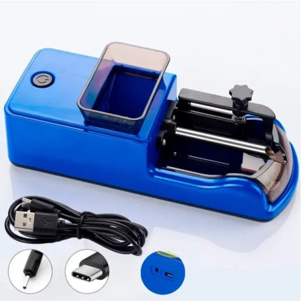 Машинка сигаретна H-017 Blue (електрична)