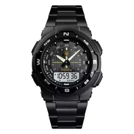 Наручний годинник 1370BKWT SKMEI Ukraine (Black-White)