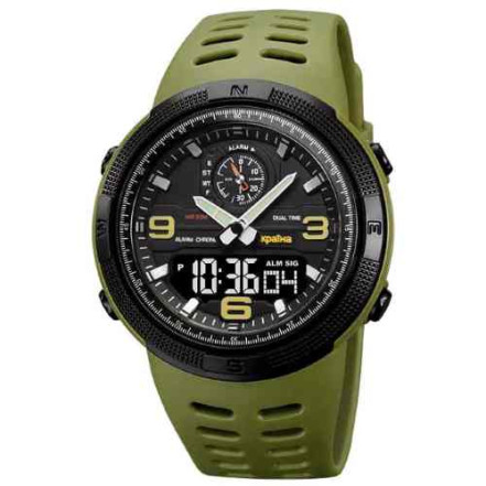 Наручний годинник 1655AGBK SKMEI Ukraine (Army Green-Black)
