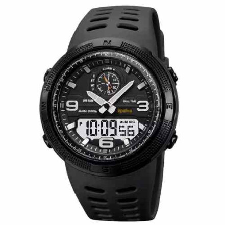 Наручний годинник 1655BKWT SKMEI Ukraine (Black-White)