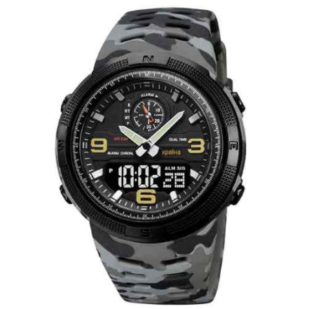 Наручний годинник 1655CMGYBK SKMEI Ukraine (Gray Camo)