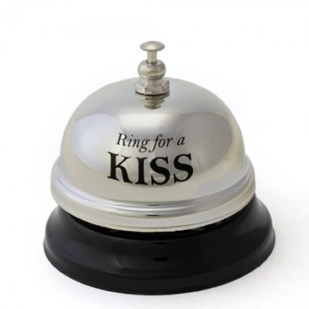 Дзвінок настільний KISS (срібний) Дзвінок настільний KISS (срібний)