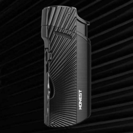 Газова запальничка з пробійником для сигар HONEST HL-851 Black