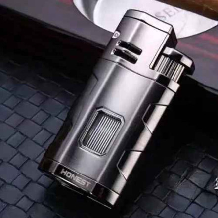Газова запальничка Honest HL-852 Black (3 Jet)