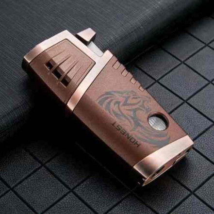 Газова запальничка Honest HL-853 Brass (2 Jet)