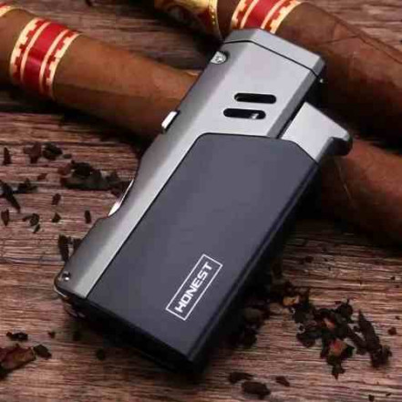 Газова запальничка Honest HL-854 Black (Jet Flame)