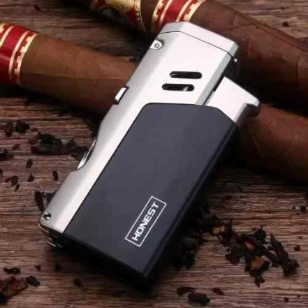Газова запальничка Honest HL-854 Silver (Jet Flame)