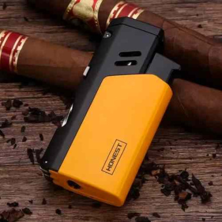 Газова запальничка Honest HL-854 Yellow (Jet Flame)