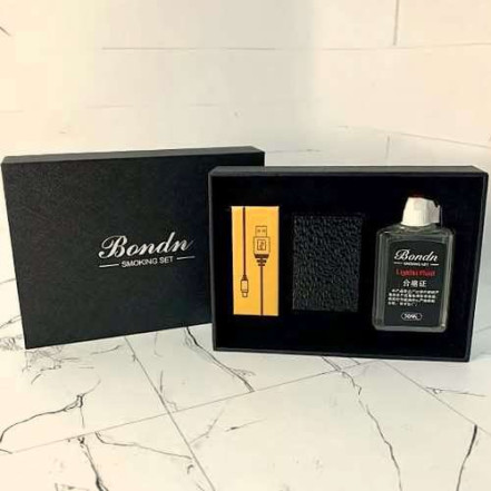 Бензинова USB запальничка Bondn HL-844 Black