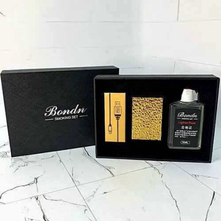 Бензинова USB запальничка Bondn HL-844 Gold