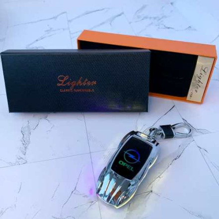 USB запальничка-брелок Opel HL-859-4 Silver USB запальничка-брелок Opel HL-859-4 Silver