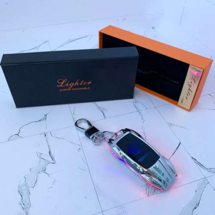 USB запальничка-брелок TOYOTA HL-859-6 Silver USB запальничка-брелок TOYOTA HL-859-6 Silver