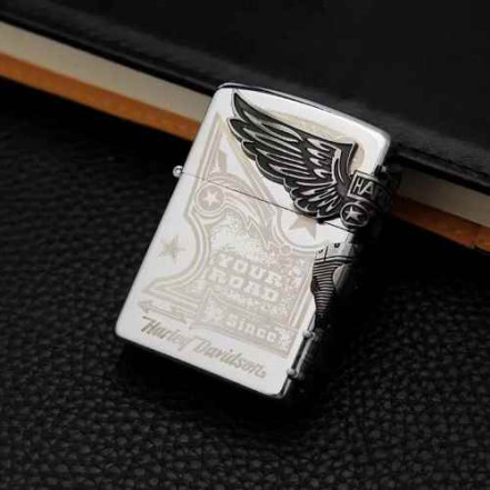 Газова запальничка Harley Davidson HL-792 Silver (турбо)