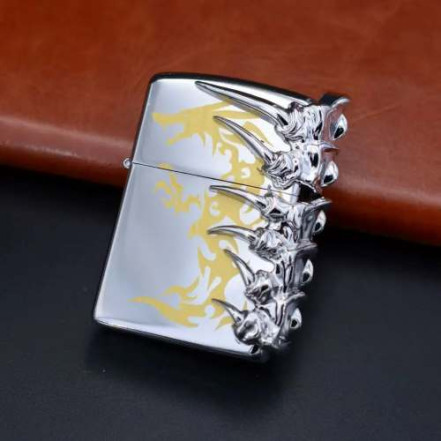 Газова запальничка Dragon claws HL-795 Silver (турбо) Газова запальничка Dragon claws HL-795 Silver (турбо)