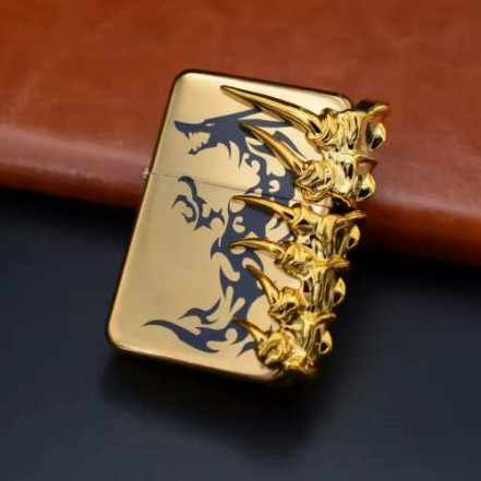 Газова запальничка Dragon claws HL-795 Gold (турбо) Газова запальничка Dragon claws HL-795 Gold (турбо)