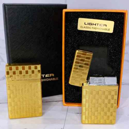 Газова запальничка Geometry HL-807 Gold Газова запальничка Geometry HL-807 Gold