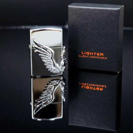 Газова запальничка Wings of Death HL-796 Silver