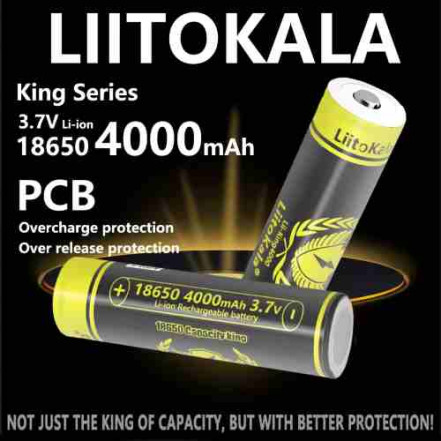 Акумулятор 18650 LiitoKala King4000-PCB 4000mAh Акумулятор 18650 LiitoKala King4000-PCB 4000mAh