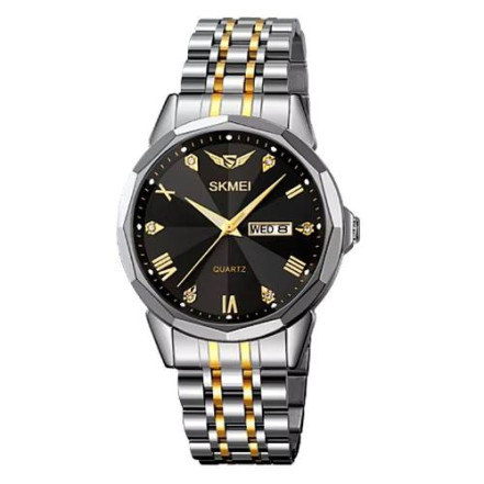 Годинник наручний SKMEI 2291TGDBK SILVER-GOLD-BLACK Годинник наручний SKMEI 2291TGDBK SILVER-GOLD-BLACK